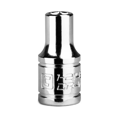 Capri Tools 1/4 in Drive 5 mm 6-Point Metric Shallow Socket 1-2142